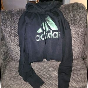 Adidas crop-top hoodie